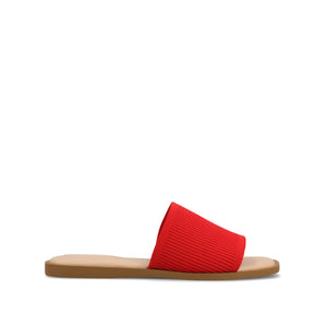 PRISILLA SLIDE SANDALS IN STATEMENT - Red