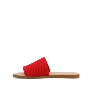 PRISILLA SLIDE SANDALS IN STATEMENT - Red