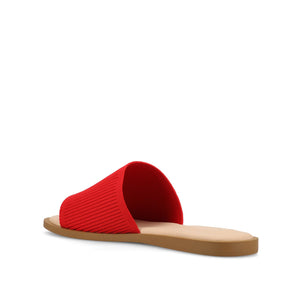 PRISILLA SLIDE SANDALS IN STATEMENT - Red