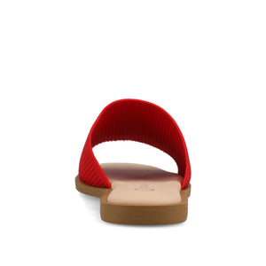 PRISILLA SLIDE SANDALS IN STATEMENT - Red