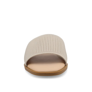 PRISILLA SLIDE SANDALS IN KNIT FABRIC