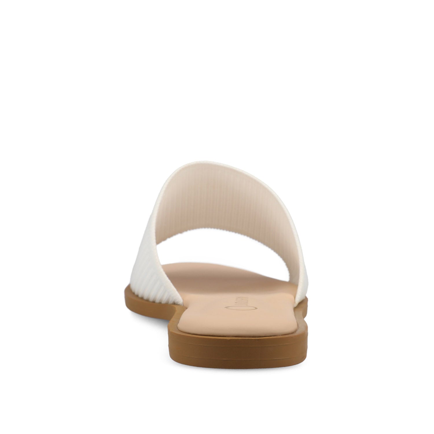 PRISILLA SLIDE SANDALS IN STATEMENT - White