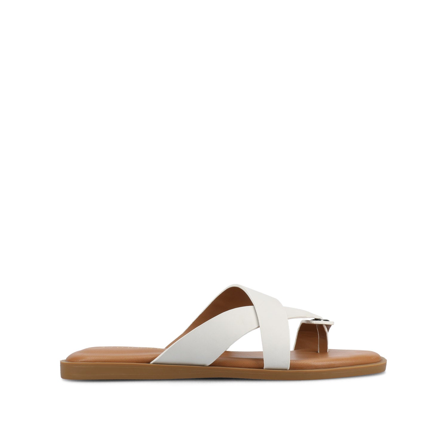 PRIZZIE SLIP ON FLAT SANDALS - Bone
