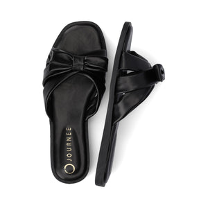 PRYLIN FLAT SANDALS - Black
