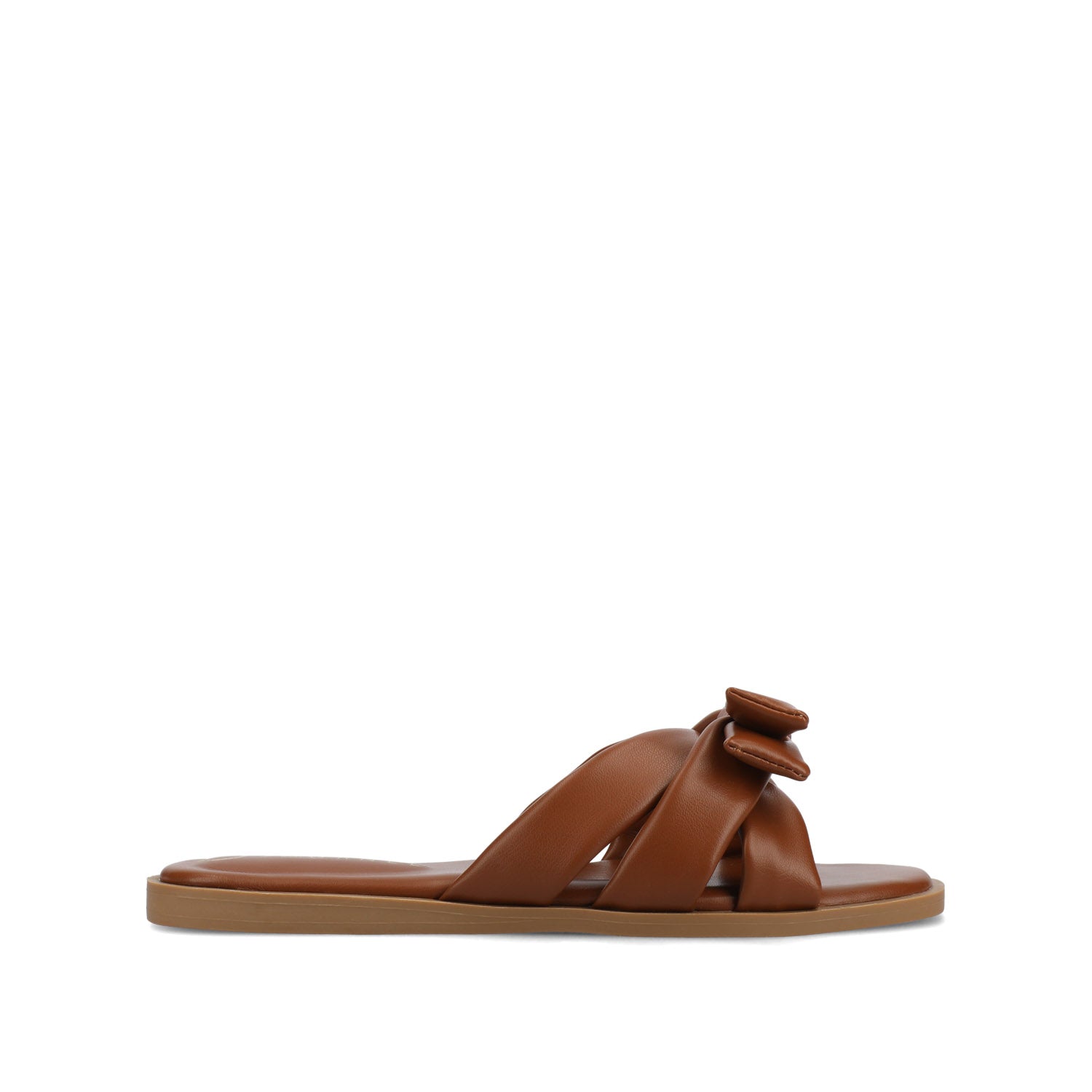 PRYLIN FLAT SANDALS - Cognac