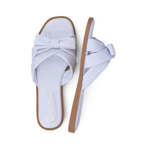 PRYLIN FLAT SANDALS - Light Blue