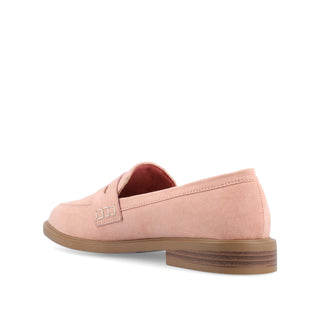 RAICHEL PENNY LOAFER FLATS IN FAUX SUEDE