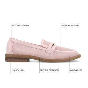 RAINEY MESH LOAFERS - Pink Mesh