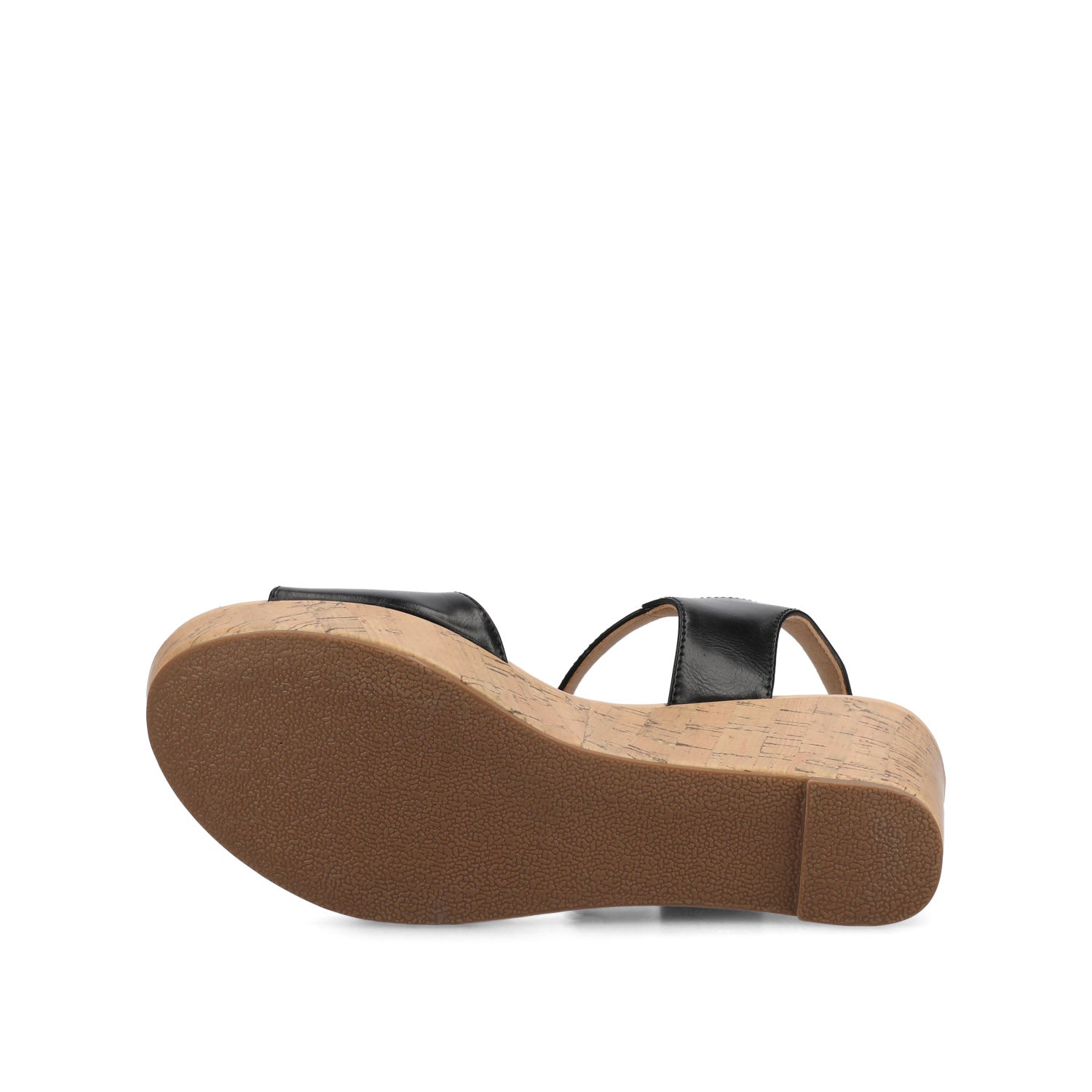 RANAE WEDGE HEELED SANDALS - Black PU