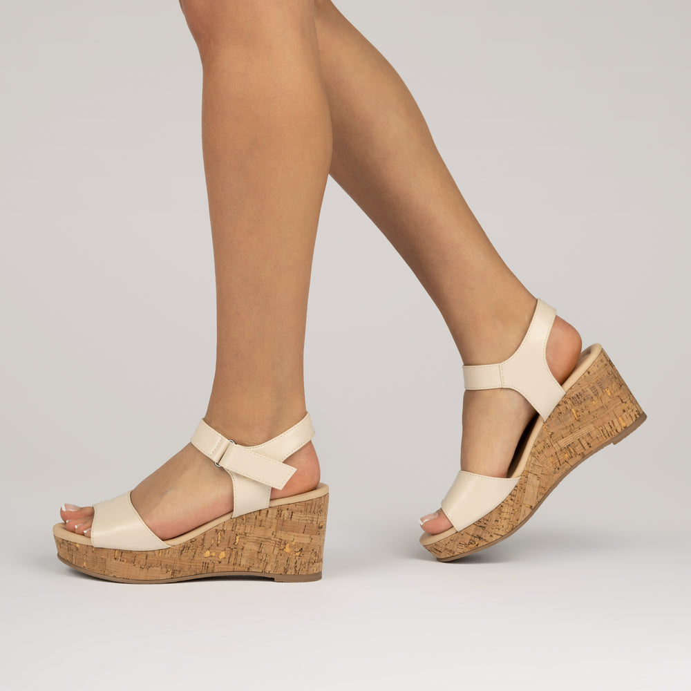 RANAE WEDGE HEELED SANDALS