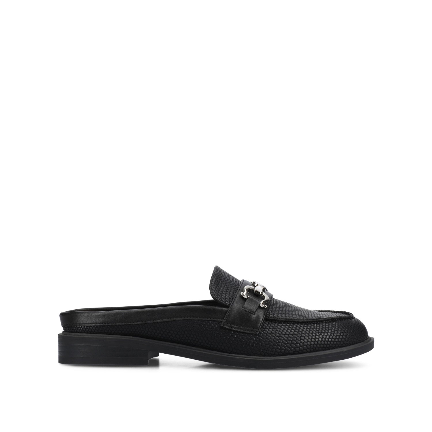 RAYLA SLIP ON LOAFERS - Black Lizard
