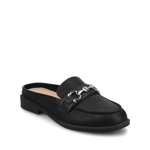 RAYLA SLIP ON LOAFERS - Black Lizard