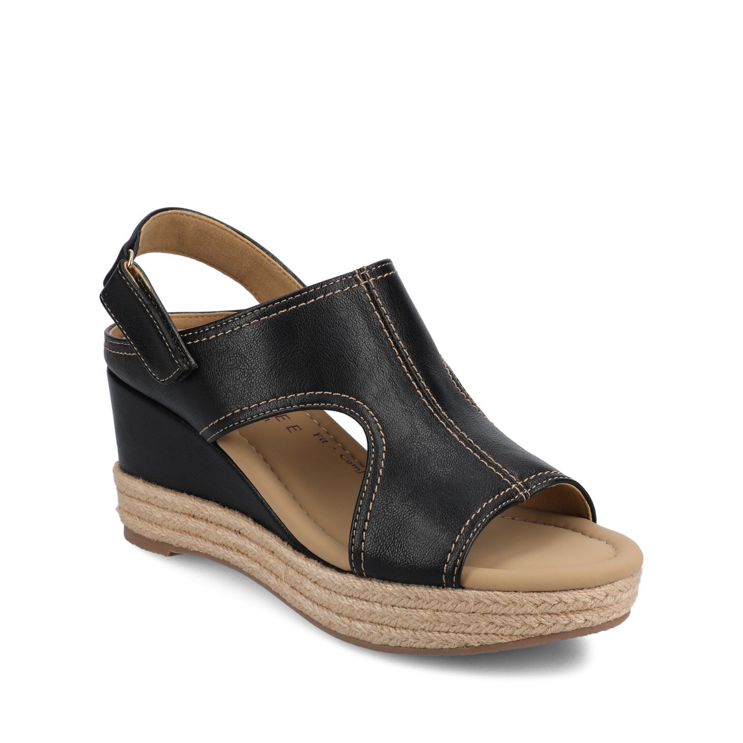 RAYLEIGH ESPADRILLE WEDGES - Black
