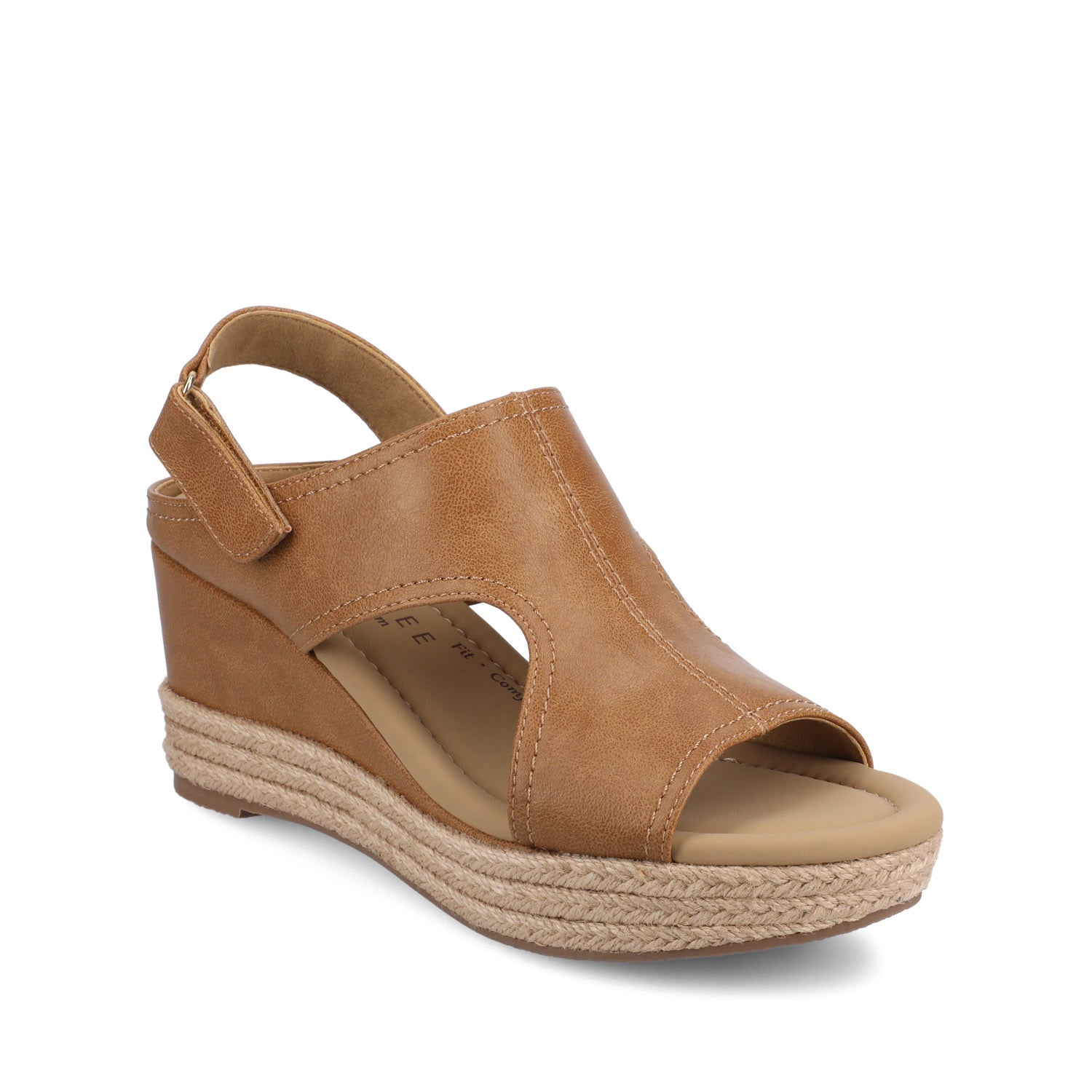 RAYLEIGH ESPADRILLE WEDGES - Cognac