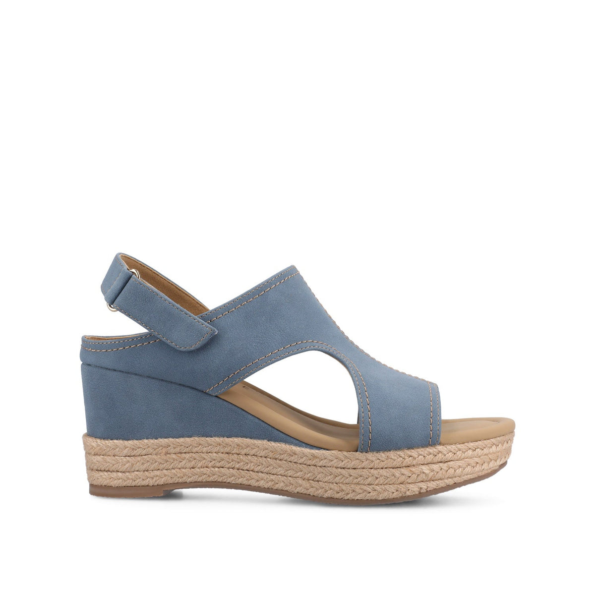 Spenco Carefree Denim Brick Wedge Heel Pull On Casual Shoes Men 14D‎ 152251WG10_INDIGOWEDGE_2.jpg?v  main image 4