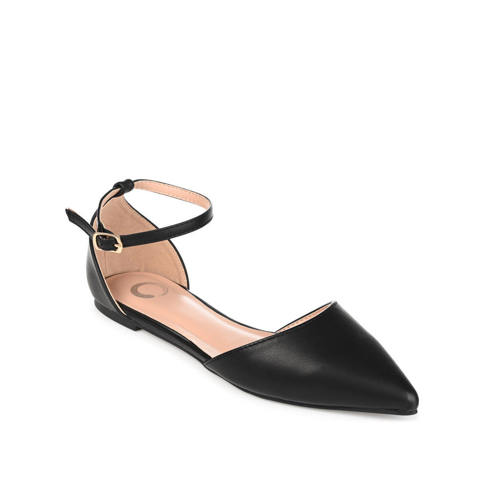 REBA D'ORSAY FLATS IN FAUX LEATHER