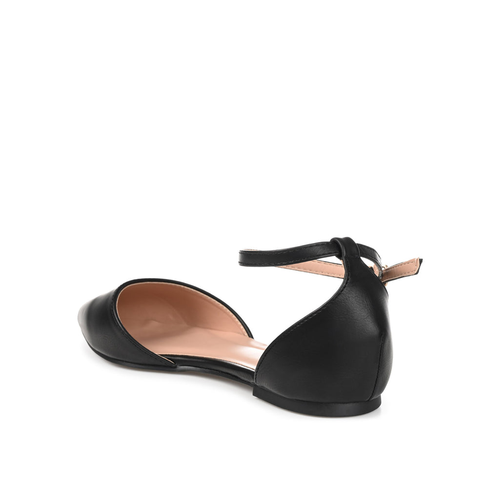 REBA D'ORSAY FLATS IN FAUX LEATHER