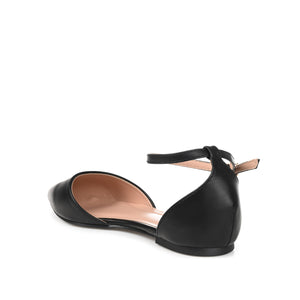 REBA D'ORSAY FLATS IN FAUX LEATHER