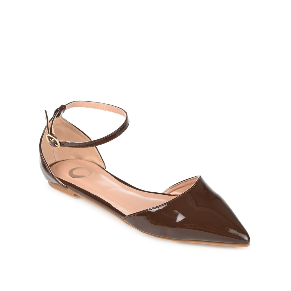 REBA D'ORSAY FLATS IN FAUX LEATHER