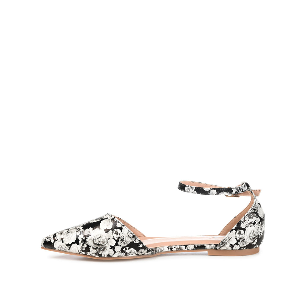 REBA D'ORSAY FLATS IN FAUX LEATHER