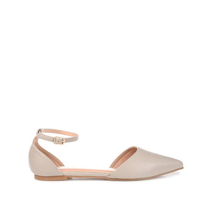 REBA D'ORSAY FLATS IN VEGAN LEATHER - Grey