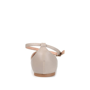 REBA D'ORSAY FLATS IN VEGAN LEATHER - Grey