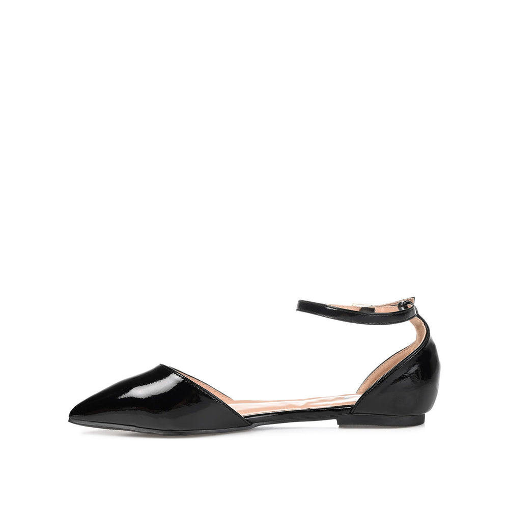 REBA D'ORSAY FLATS IN FAUX LEATHER