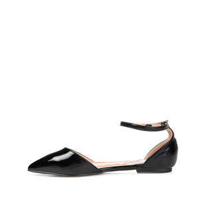 REBA D'ORSAY FLATS IN WIDE - Patent Black