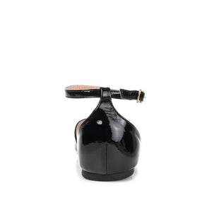 REBA D'ORSAY FLATS IN WIDE - Patent Black