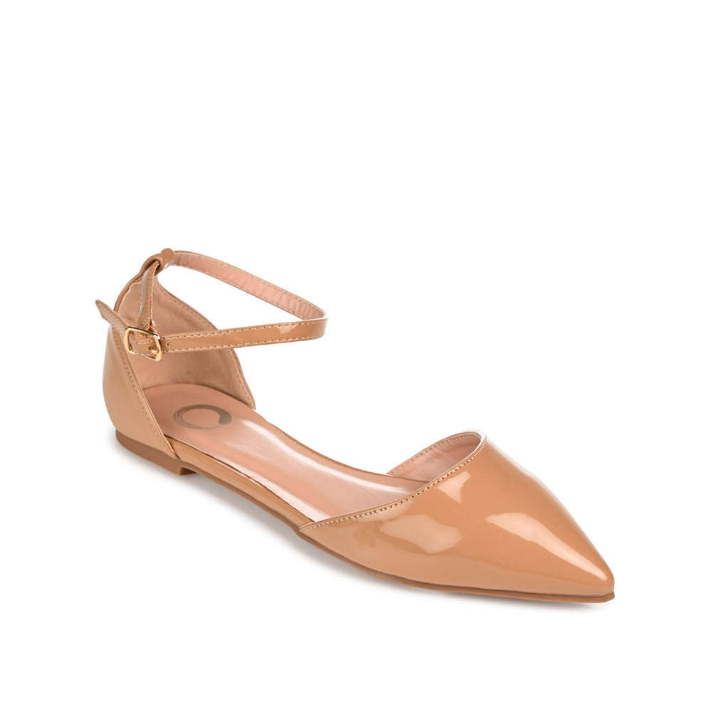 REBA D'ORSAY FLATS IN FAUX LEATHER