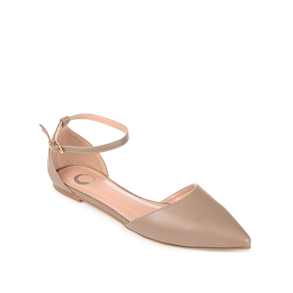 REBA D'ORSAY FLATS IN FAUX LEATHER