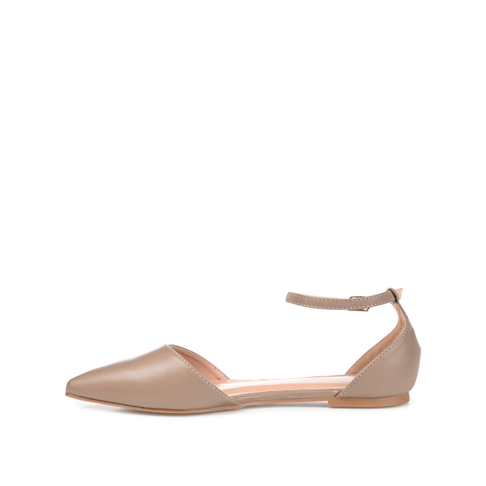 REBA D'ORSAY FLATS IN FAUX LEATHER