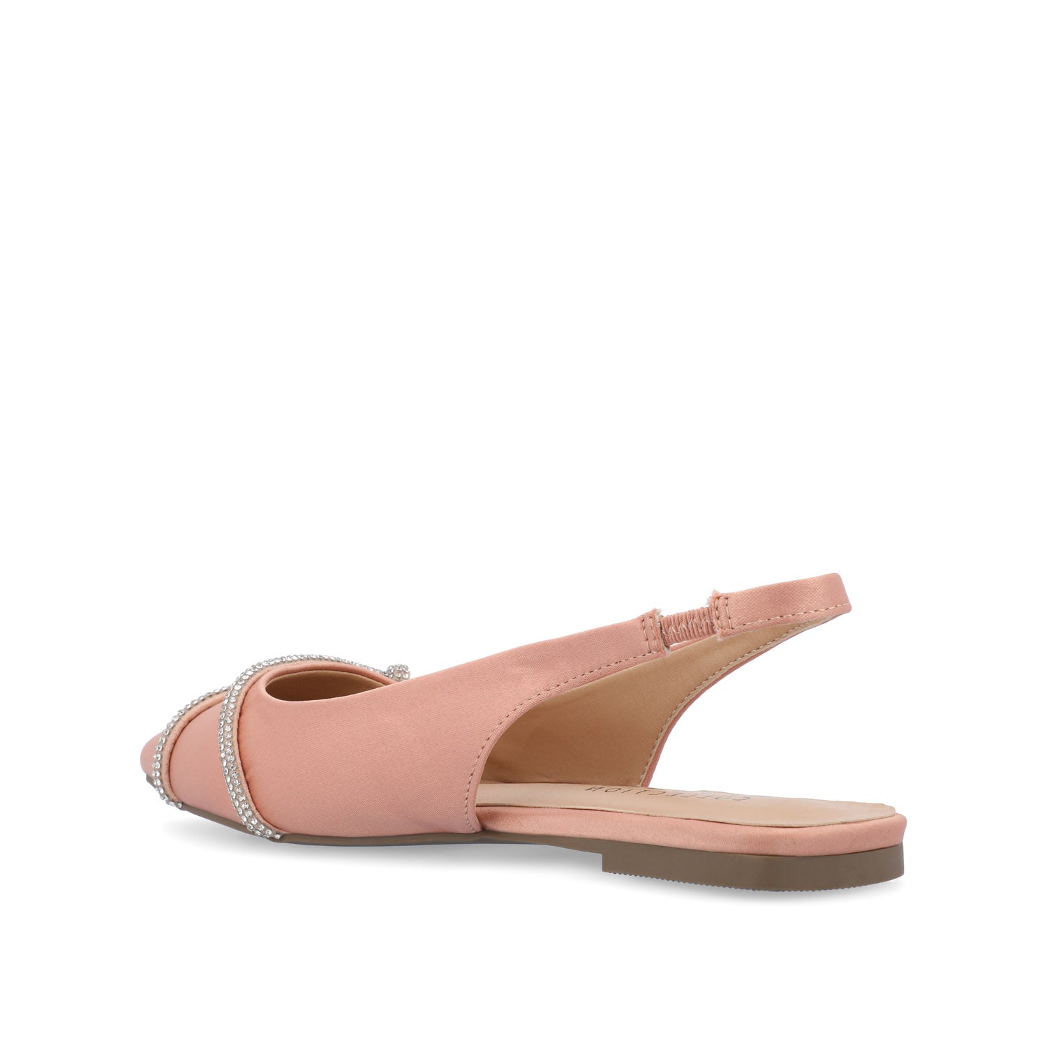 REBBEL FORMAL SLINGBACK FLATS IN SATIN - Rose