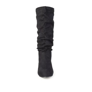 REBECCA KNEE HIGH BOOTS IN FAUX SUEDE