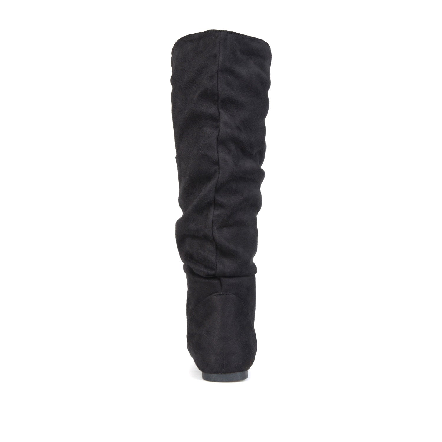 REBECCA KNEE HIGH BOOTS IN FAUX SUEDE - Black