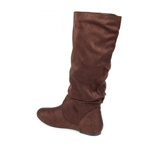 REBECCA KNEE HIGH BOOTS IN FAUX SUEDE