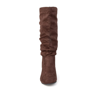 REBECCA KNEE HIGH BOOTS IN FAUX SUEDE