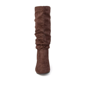 REBECCA KNEE HIGH BOOTS IN WIDE CALF - Brown