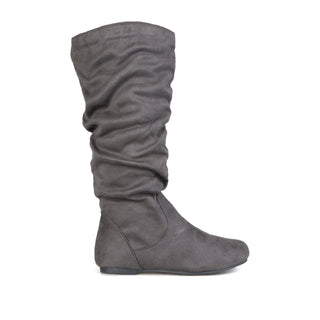 REBECCA KNEE HIGH BOOTS IN FAUX SUEDE