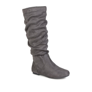 REBECCA KNEE HIGH BOOTS IN FAUX SUEDE