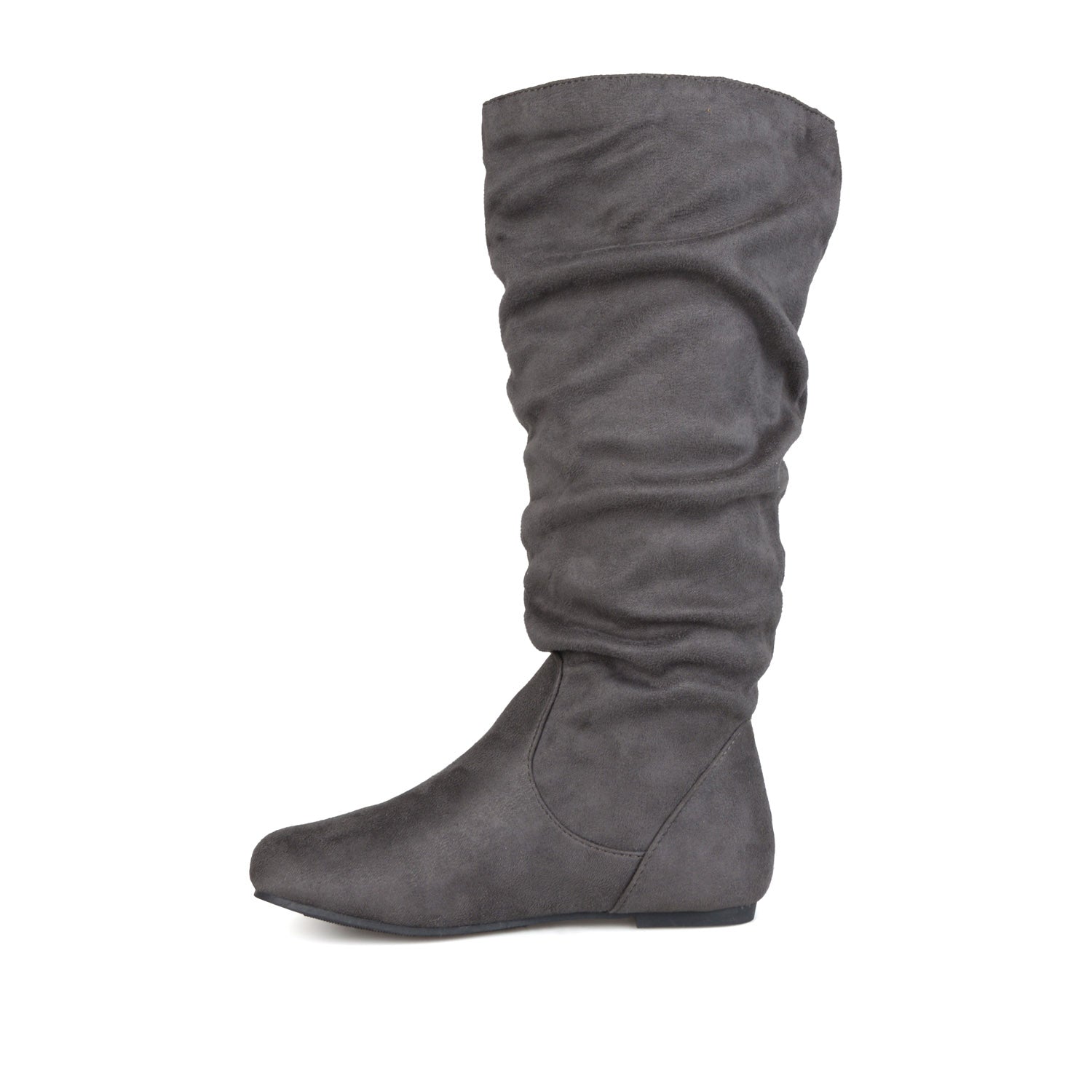 REBECCA KNEE HIGH BOOTS IN WIDE CALF - Grey