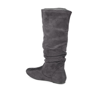 REBECCA KNEE HIGH BOOTS IN FAUX SUEDE