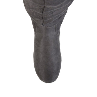 REBECCA KNEE HIGH BOOTS IN FAUX SUEDE