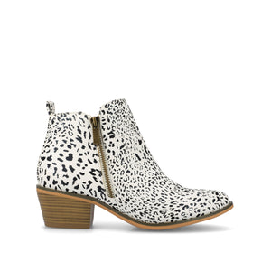 REBEL ZIP-UP BOOTIES IN VEGAN LEATHER - Animal