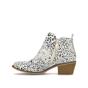 REBEL ZIP-UP BOOTIES IN VEGAN LEATHER - Animal