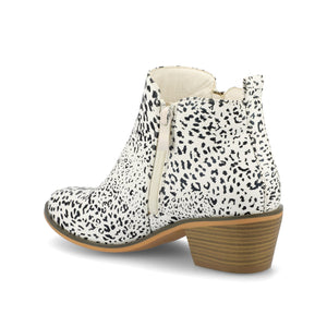 REBEL ZIP-UP BOOTIES IN VEGAN LEATHER - Animal