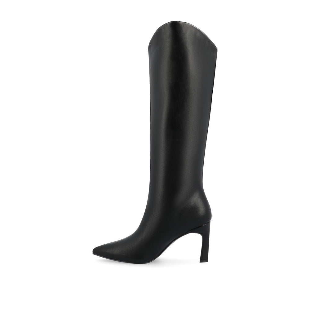 REHELA KNEE HIGH BOOTS IN FAUX LEATHER