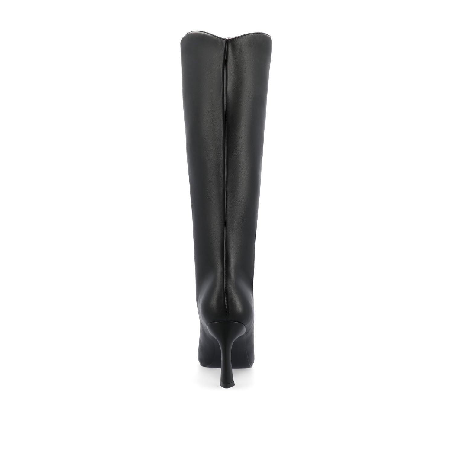 REHELA VEGAN LEATHER KNEE HIGH BOOTS IN WIDE - Black Patent