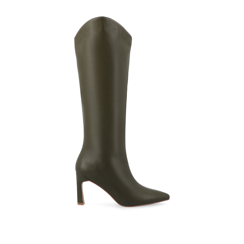 REHELA KNEE HIGH BOOTS IN FAUX LEATHER