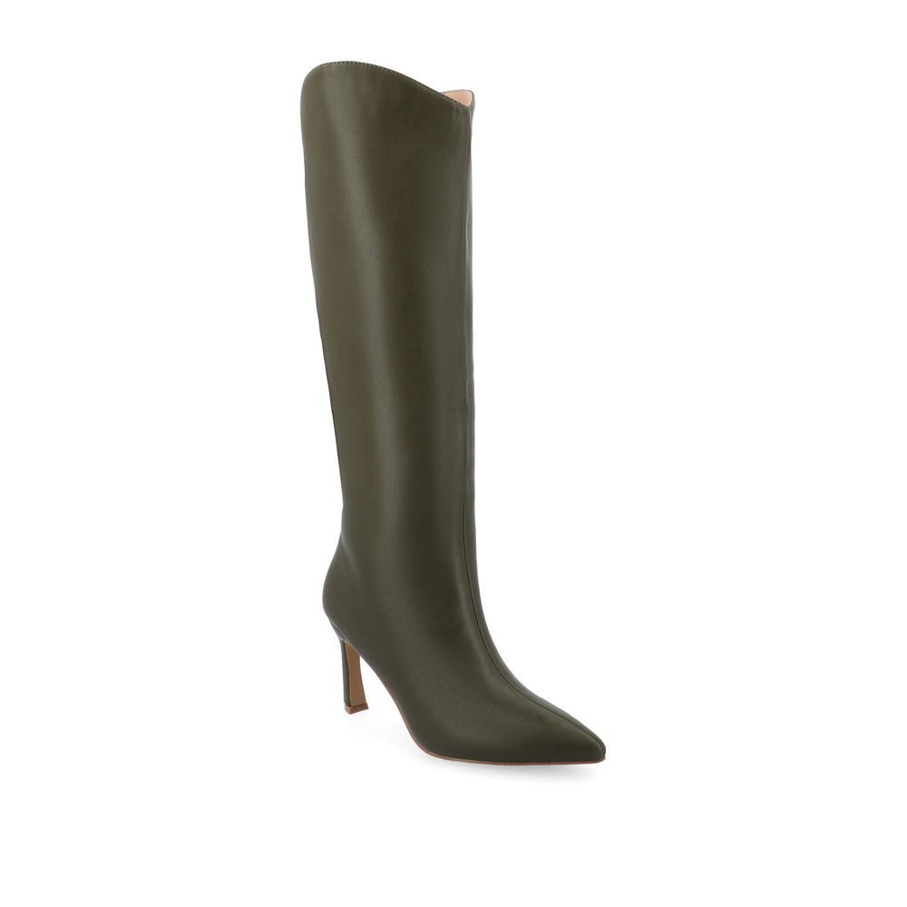 REHELA KNEE HIGH BOOTS IN FAUX LEATHER